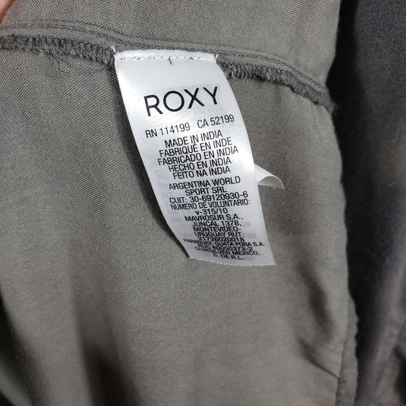 Roxy Boho Acid Wash Long Kimono Top - Picture 6 of 8